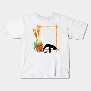 Cat Hawaiian Kids T-Shirt